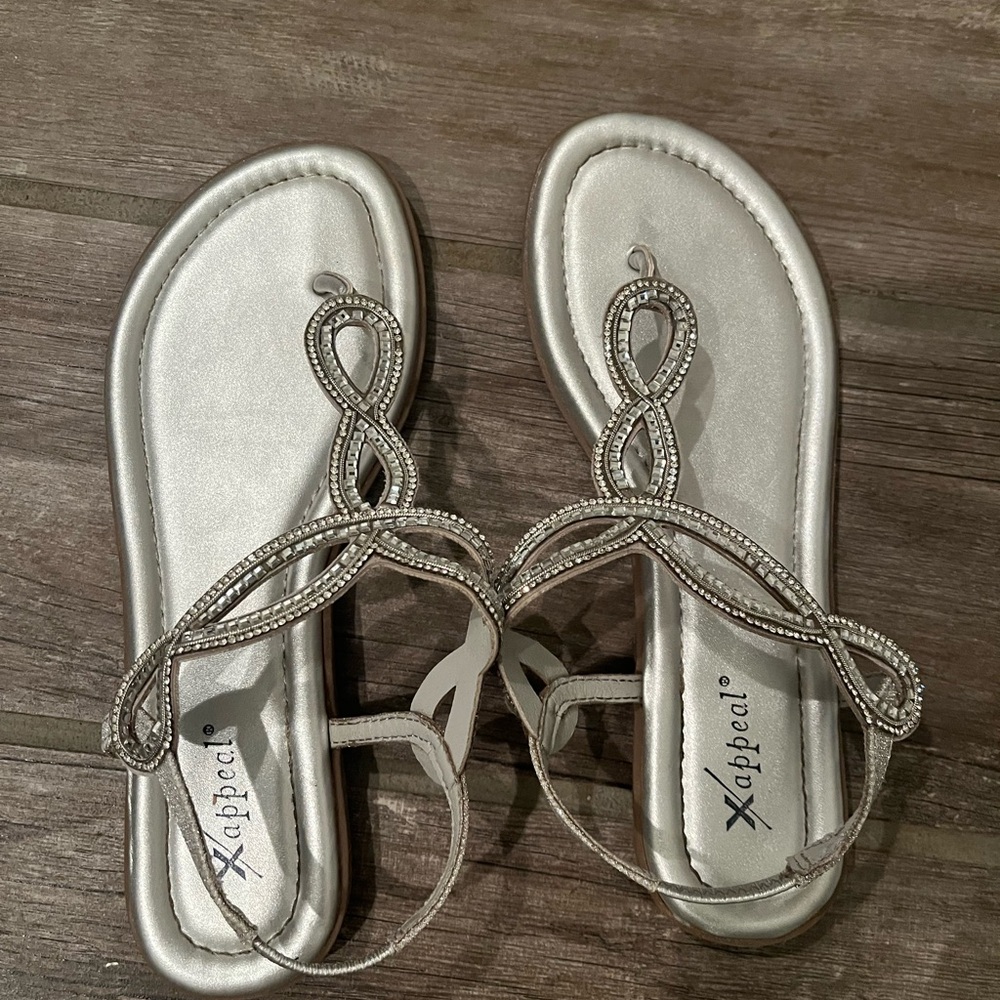 Xappeal Metallic Silver Sandals